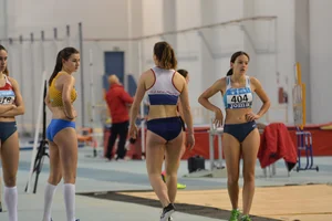 Candid track and field girls