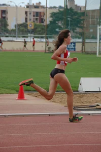 Candid track and field girls