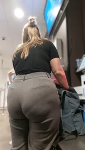 Office Pants Phat Ass Blonde PAWG