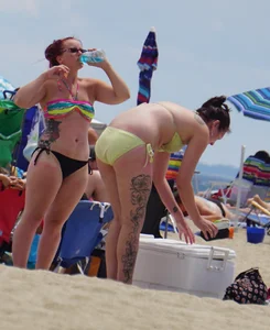 Beach and bikini girls