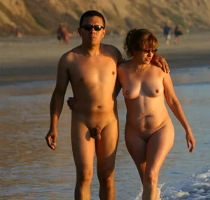 Nude beach and topless girls