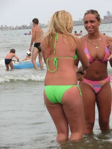 Candid beach and bikini babes