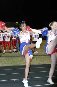 Candid cheerleaders