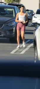 Elite camel toe on display in parking lot
