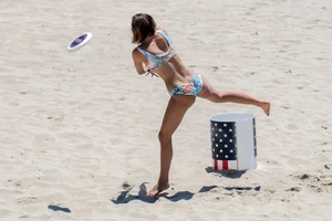 San Diego beach various sexy girls in bikinis