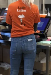 Dunkin Donuts Employee Tight teen ASS