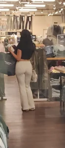 Gray Leggings Ass