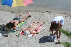Continesti nude beach girls in Romania