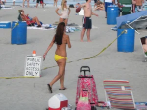 Mix of candid girls at the beach and in bikinis