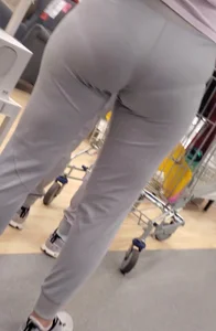 Major VPL in tight grey pants (OC)