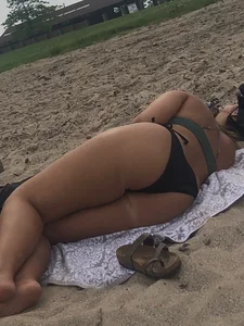 Beach sunbathers