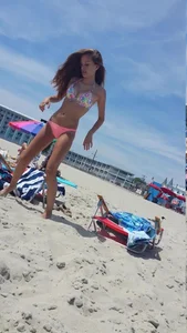 Gorgeous Looking Girl in Swimsuit on the Beach