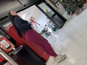 College girl shopping