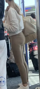 Petite MILF at the airport