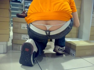 Huge collection of whale tails, ass cracks and panty peeks in public