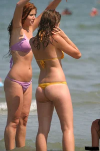 Sexy beach and bikini girls