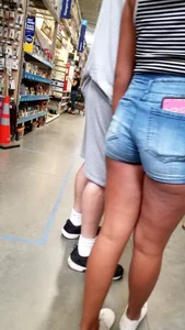 Tight ass in shorts