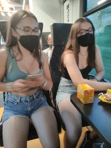 German Teen Sluts On A Train