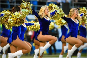Candid cheerleaders