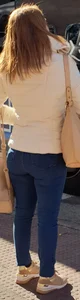 Mature redhead in jeans