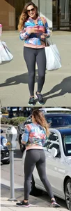 Nice Booty in Grey Yoga Pants - Milf in Sunglasses on the Street Candid Photos