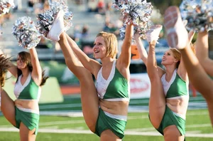 Candid cheerleaders