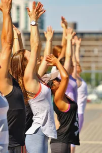Candid yoga girls