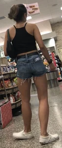 Leggings and shorts while running errands