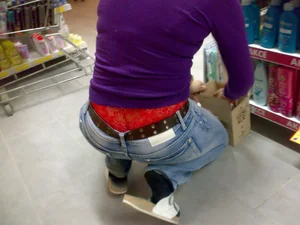 Huge collection of whale tails, ass cracks and panty peeks in public