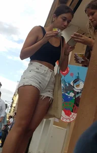 Nice legs in white shorts