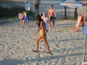 Mix of candid girls at the beach and in bikinis