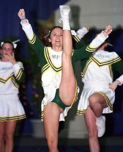 Candid cheerleaders