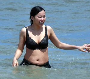 Asian beach and bikini girls