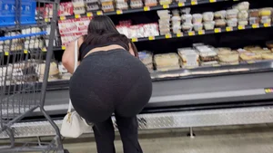 Bubble Butt Bending Over In Sheer Leggings