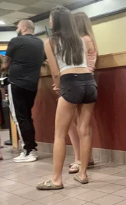 Short Shorts in Line (Not OC)