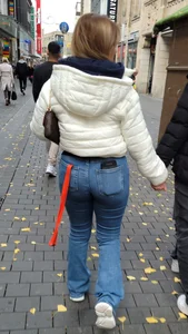 Nice And Big Candid Butt in Tight Blue Jeans Street Creepshot