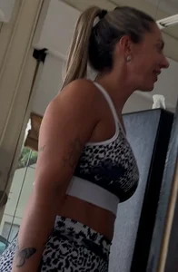 Blonde milf with big ass.