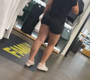 OC Fit Sports Store Worker With a Fat Ass and Tree Trunk Thighs