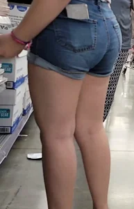 Some Jean shorts