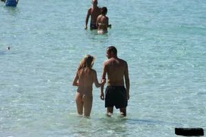 Bunch of sexy ladies on a nude beach