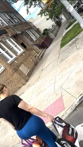 Huge ass bbl latina vpl blue leggings