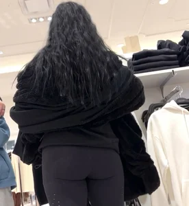 Hot milf in all black