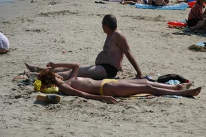 Sexy girls on nude beach Promorsk in Bulgaria