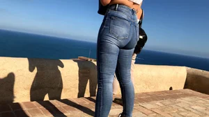 Spanish Babe in tight jeans