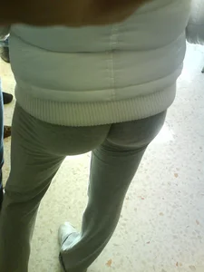 Sexy Bubble Ass in Pants Closeup Creepshot