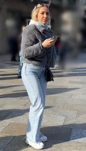 That was a good day - blonde cameltoe with braces