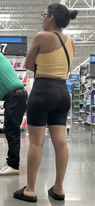 Petite cute milf in black shorts+vpl‼️