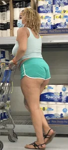 [OC] BBW Mixed MILF ASS completely OUT at Walmart + Nipple Piercings