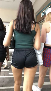First post! One of my favorites. Sexy College girl out shopping in tight short shorts. (OC)
