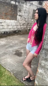 Petite brunette with the biggest cameltoe ever